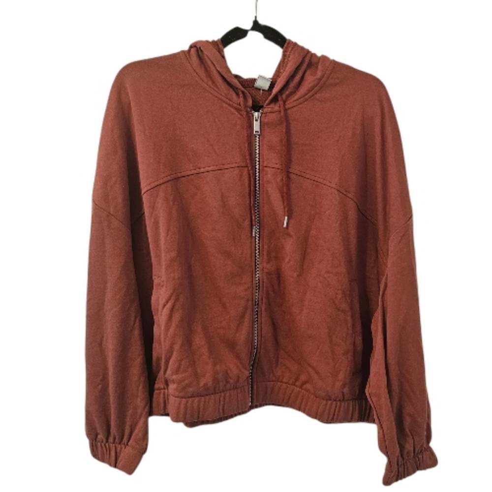 Red Old Navy Women's Long-Sleeve Vintage Cropped Hoodie